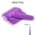 fioletowe aplikatory mikro do rzęs - 1.5mm