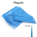 niebieski microbrush do przedłużanych sztucznych rzęs - 2.5mm